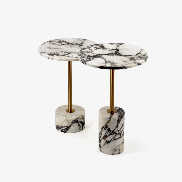 Marble Duo Side Table - Simprolos