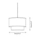 Mariela Fabric Pendant Lamp - Simprolos