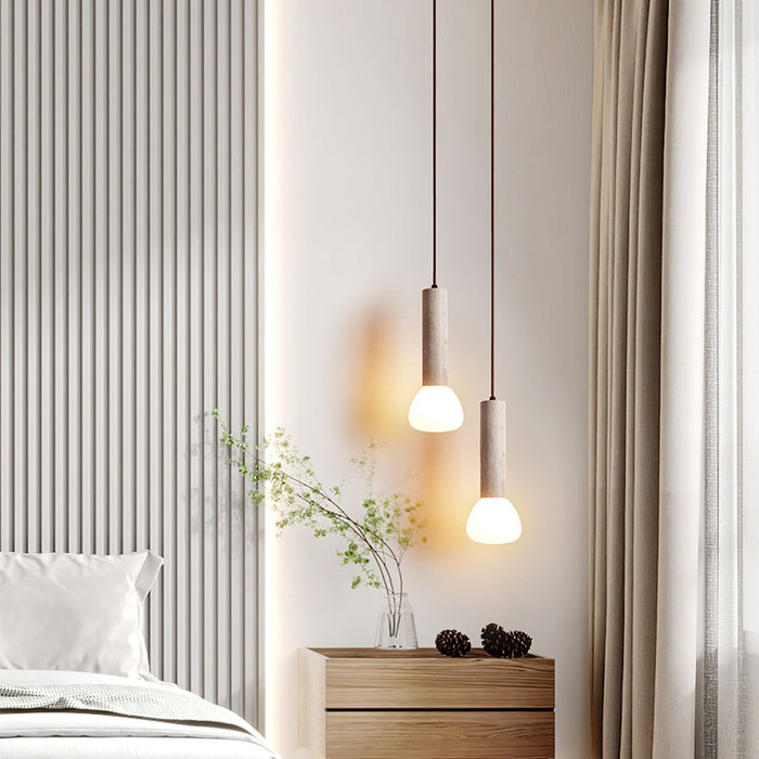 Matchstick Travertine Pendant Lamp - Simprolos