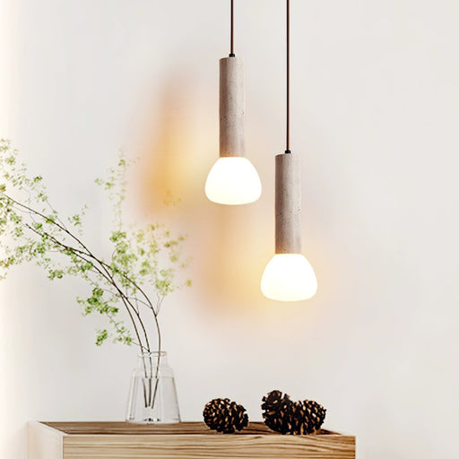 Matchstick Travertine Pendant Lamp - Simprolos