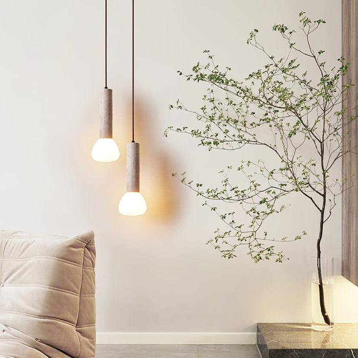 Matchstick Travertine Pendant Lamp - Simprolos