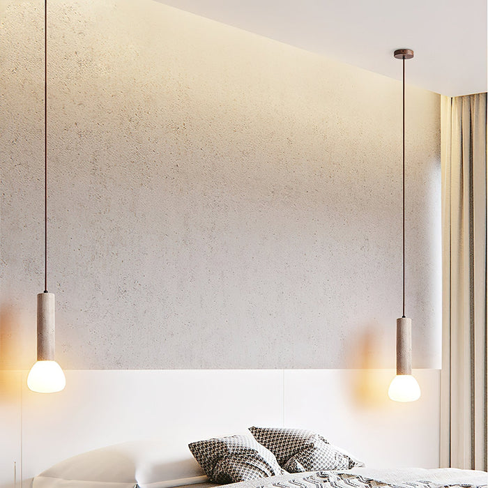 Matchstick Travertine Pendant Lamp - Simprolos
