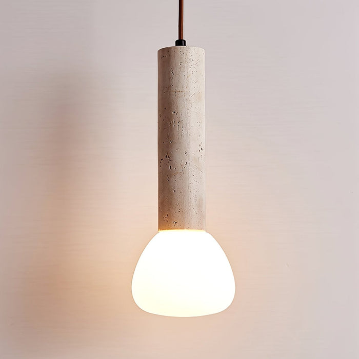 Matchstick Travertine Pendant Lamp - Simprolos