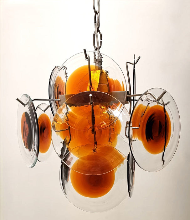 Mazzega Vistosi Glass Chandelier - Simprolos