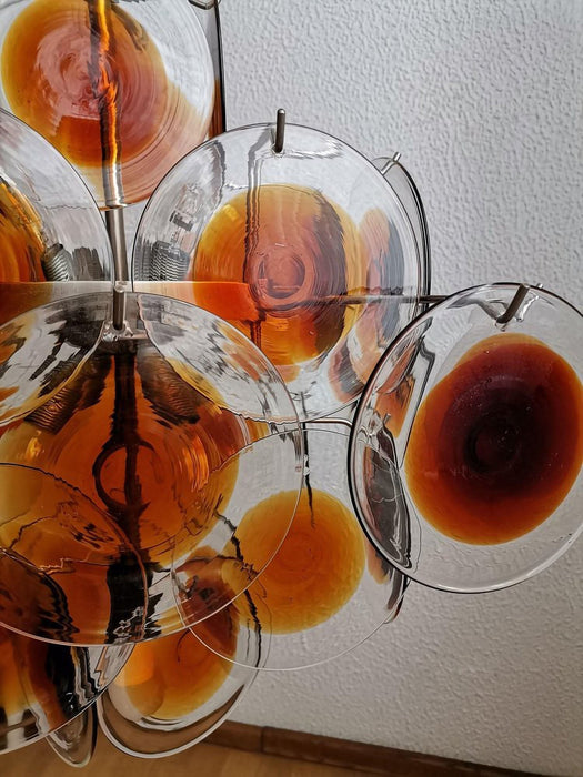 Mazzega Vistosi Glass Chandelier - Simprolos