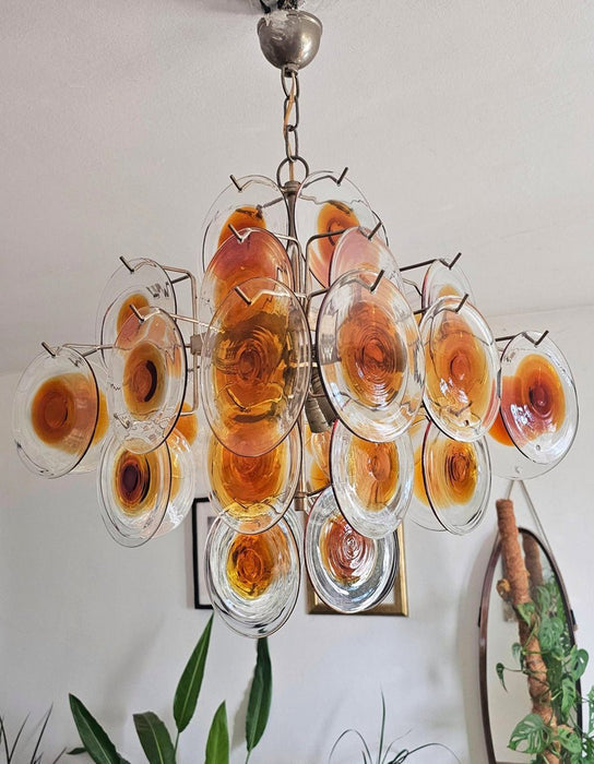 Mazzega Vistosi Glass Chandelier - Simprolos