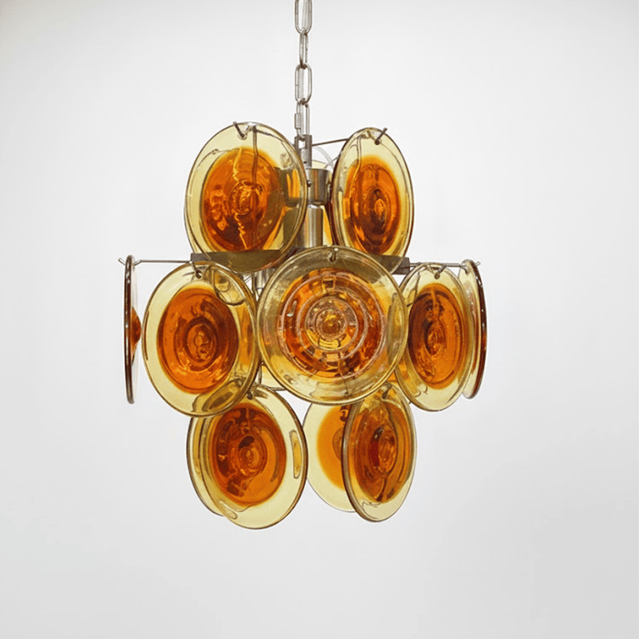 Mazzega Vistosi Glass Chandelier - Simprolos