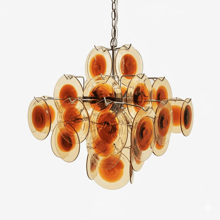 Mazzega Vistosi Glass Chandelier - Simprolos
