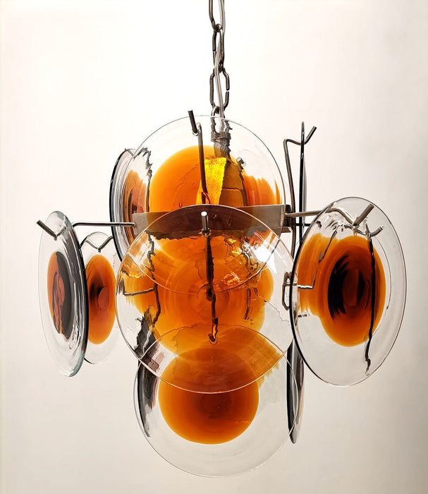 Mazzega Vistosi Glass Chandelier - Simprolos