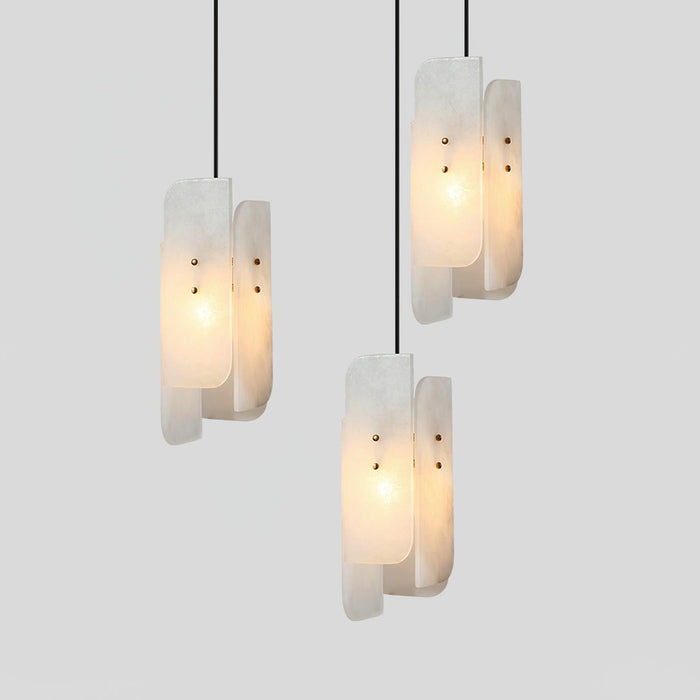 Megalith Mini Alabaster Pendant Light - Simprolos
