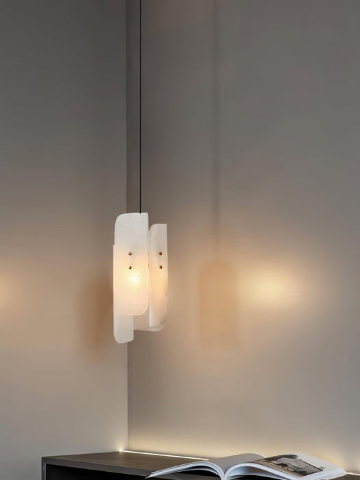 Megalith Mini Alabaster Pendant Light - Simprolos