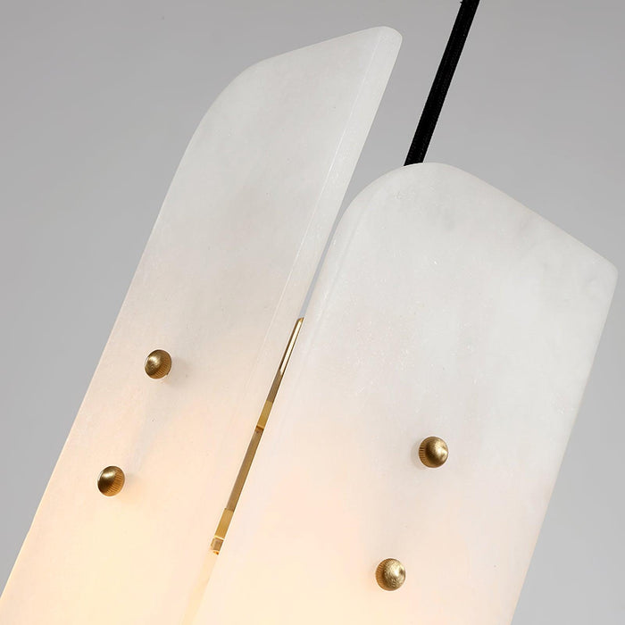 Megalith Mini Alabaster Pendant Light - Simprolos