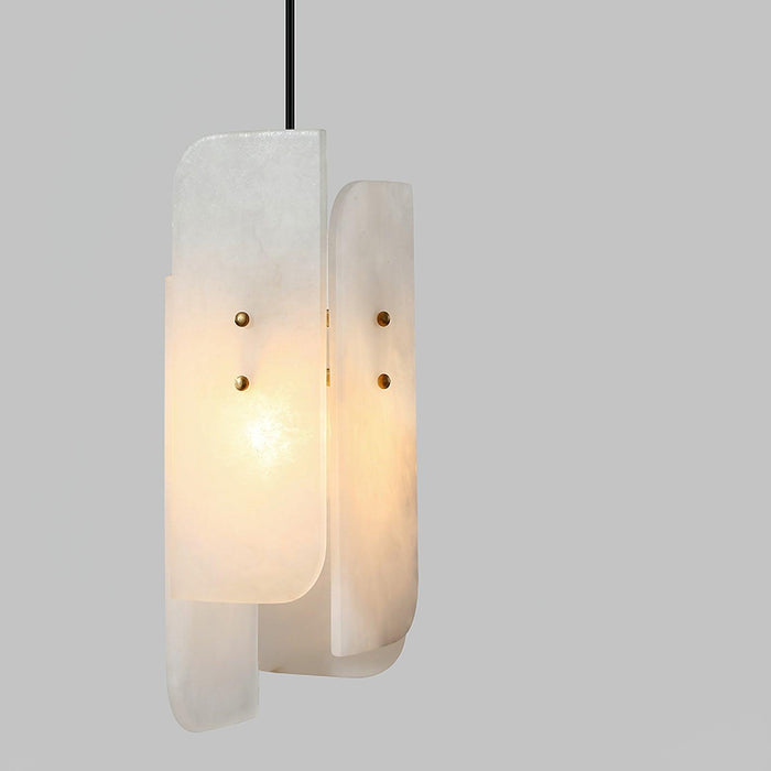 Megalith Mini Alabaster Pendant Light - Simprolos