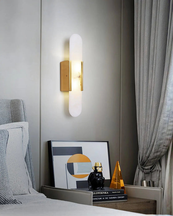 Melange Elongated Alabaster Wall Lamp - Simprolos