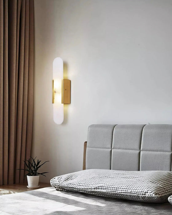 Melange Elongated Alabaster Wall Lamp - Simprolos