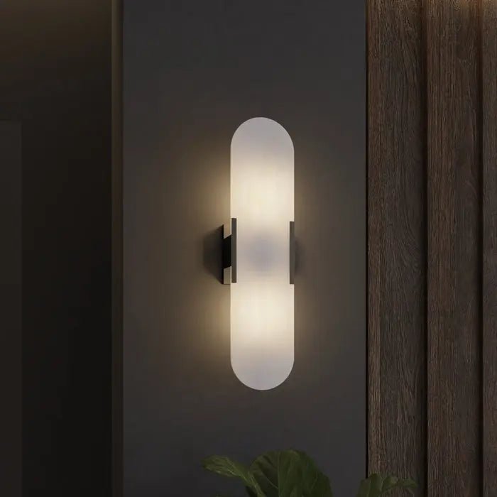 Melange Elongated Alabaster Wall Lamp - Simprolos