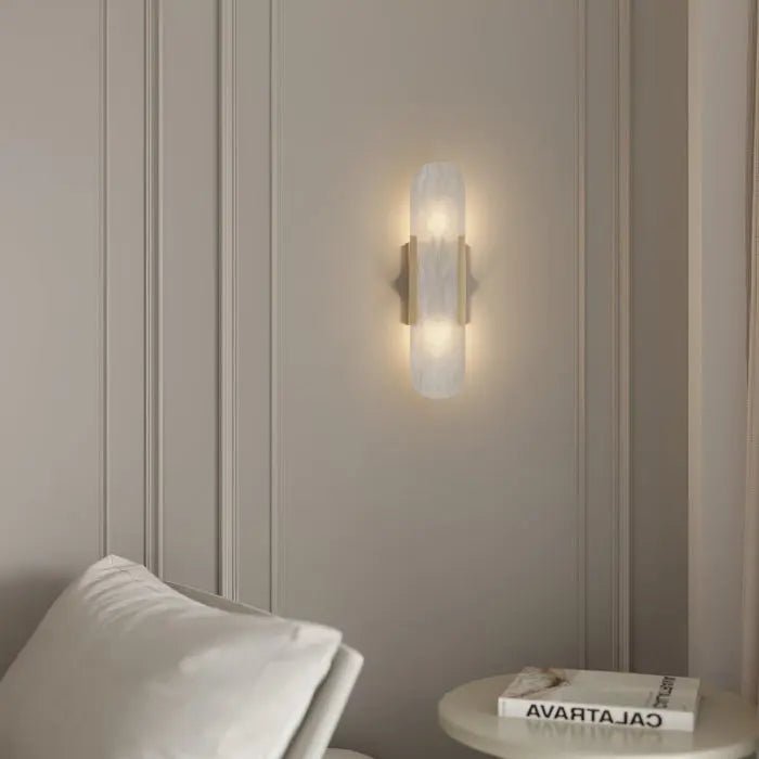 Melange Elongated Alabaster Wall Lamp - Simprolos