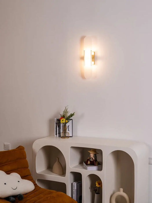 Melange Elongated Alabaster Wall Lamp - Simprolos