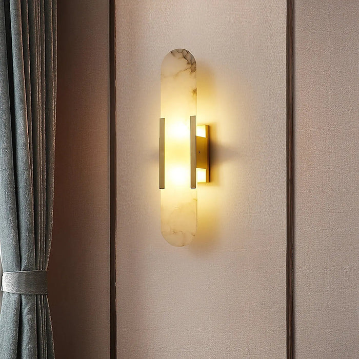 Melange Elongated Alabaster Wall Lamp - Simprolos