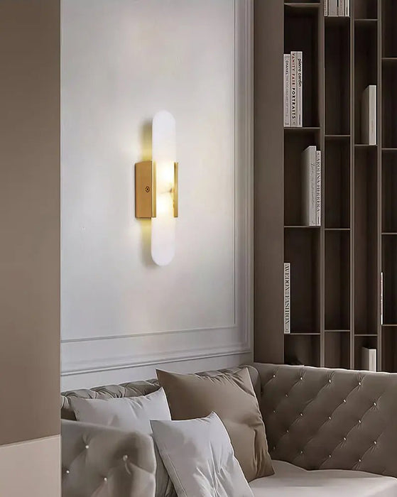 Melange Elongated Alabaster Wall Lamp - Simprolos
