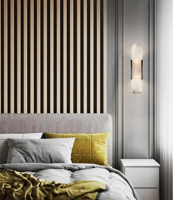 Melange Elongated Alabaster Wall Lamp - Simprolos