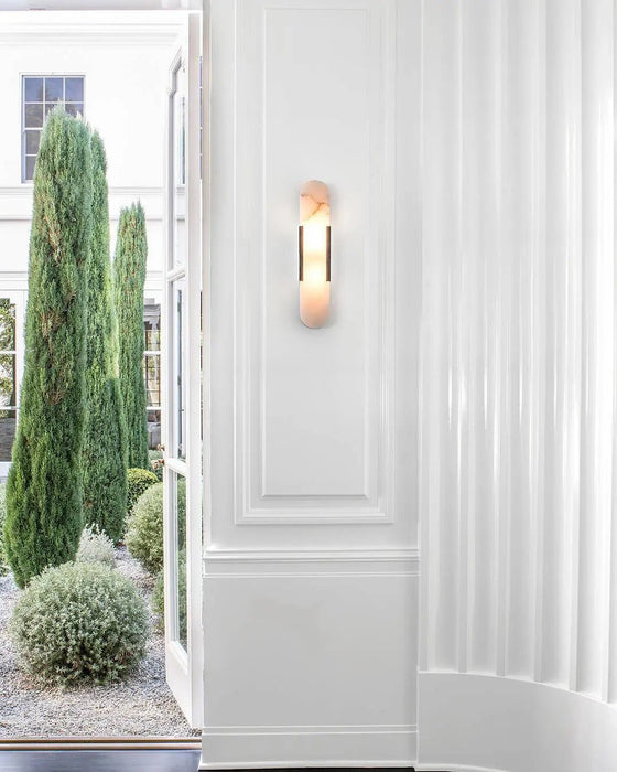 Melange Elongated Alabaster Wall Lamp - Simprolos