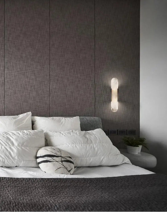 Melange Elongated Alabaster Wall Lamp - Simprolos