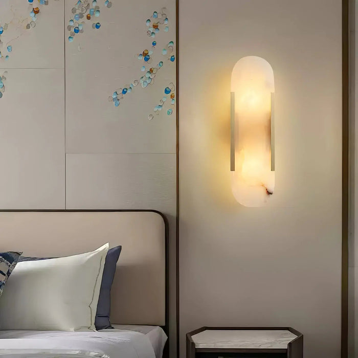 Melange Elongated Alabaster Wall Lamp - Simprolos