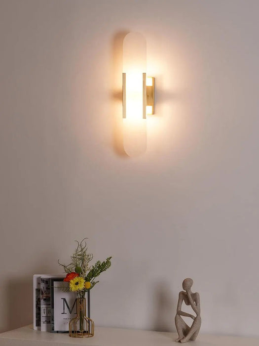 Melange Elongated Alabaster Wall Lamp - Simprolos