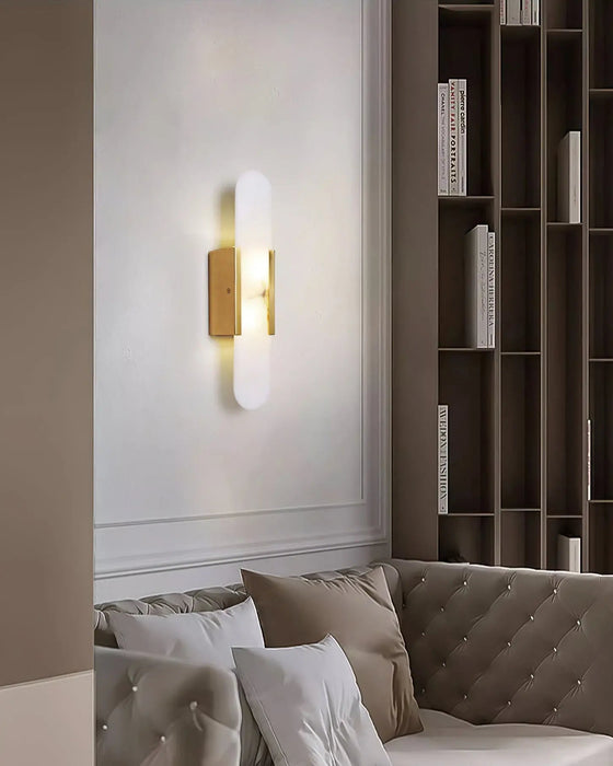 Melange Elongated Alabaster Wall Lamp - Simprolos