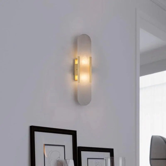 Melange Elongated Alabaster Wall Lamp - Simprolos