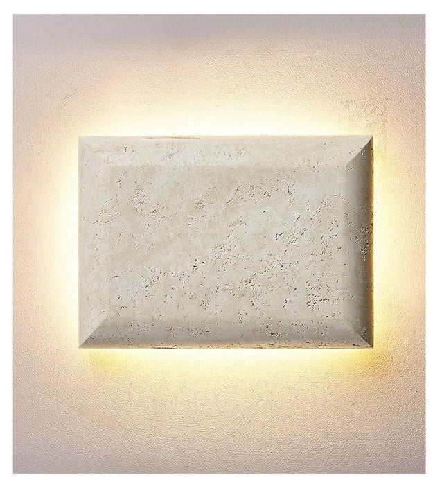 Mesa Glow Travertine Sconce - Simprolos