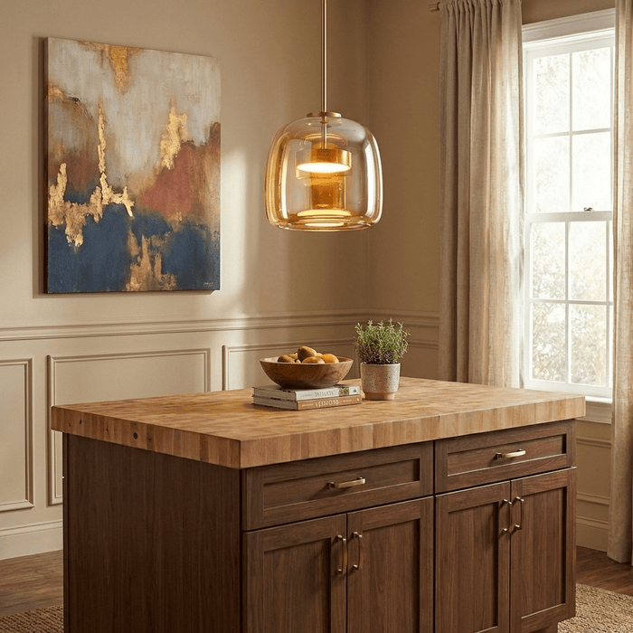 Metro Sphere Glass Pendant Lamp - Simprolos