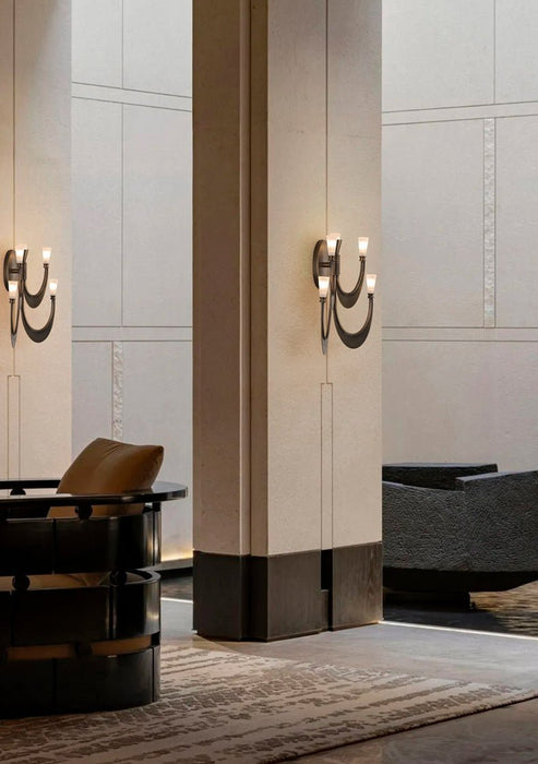 Metropolis Grand Alabaster Sconce - Simprolos