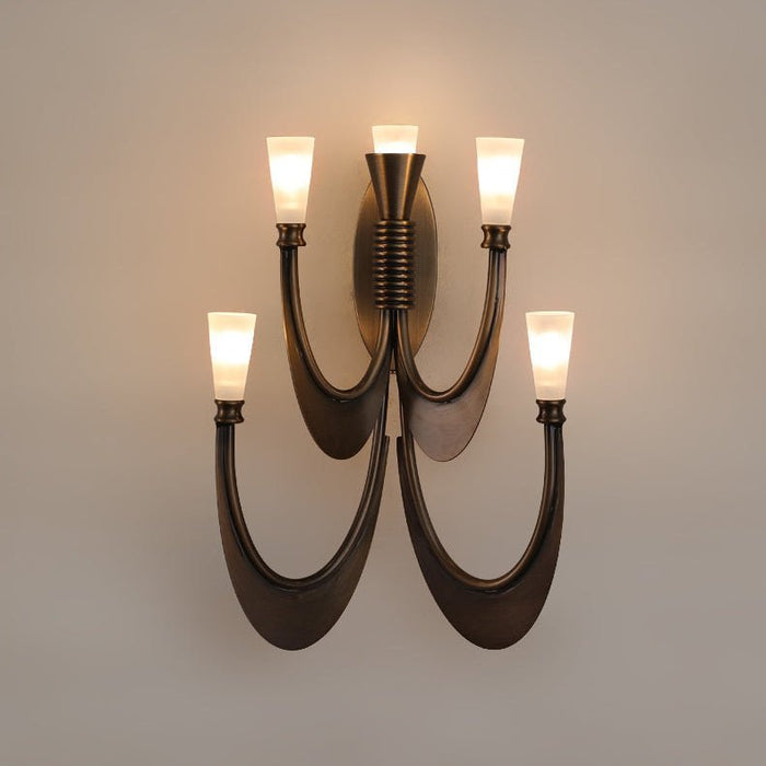 Metropolis Grand Alabaster Sconce - Simprolos