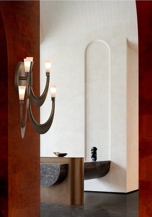 Metropolis Grand Alabaster Sconce - Simprolos