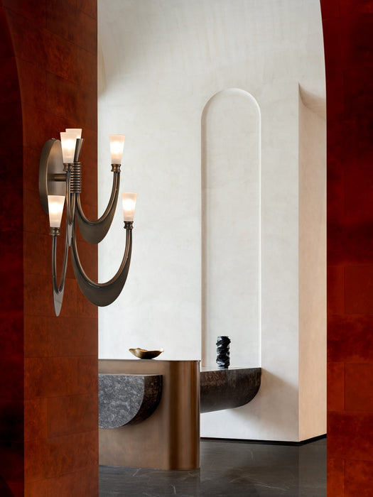 Metropolis Grand Alabaster Sconce - Simprolos