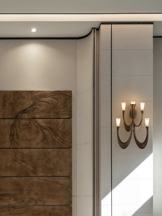 Metropolis Grand Alabaster Sconce - Simprolos