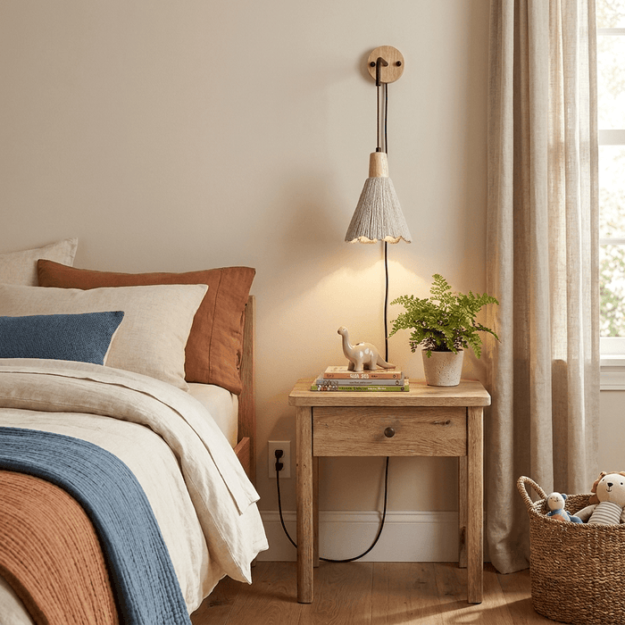Microcement Plug - in Wall Lamp - Simprolos