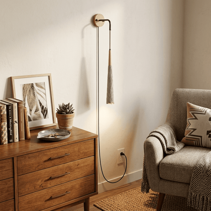 Microcement Plug - in Wall Lamp - Simprolos
