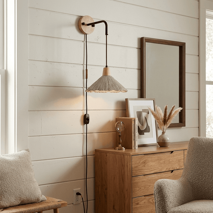 Microcement Plug - in Wall Lamp - Simprolos