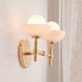 Milo Alabaster Double Wall Light - Simprolos
