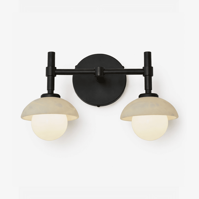 Milo Alabaster Double Wall Light - Simprolos