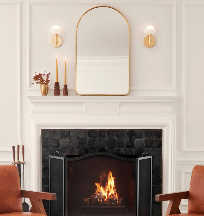 Milo Alabaster Double Wall Light - Simprolos