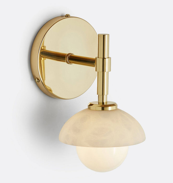 Milo Alabaster Double Wall Light - Simprolos