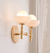 Milo Alabaster Double Wall Light - Simprolos