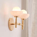 Milo Alabaster Double Wall Light - Simprolos