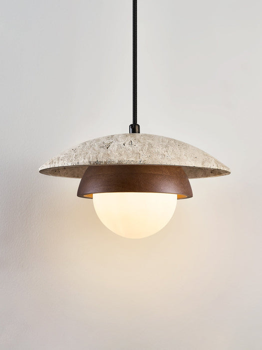 Milo Travertine Pendant Light - Simprolos