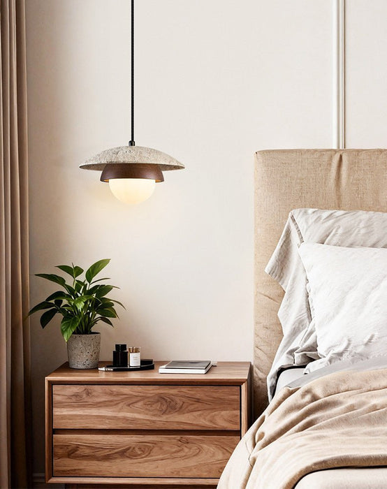 Milo Travertine Pendant Light - Simprolos