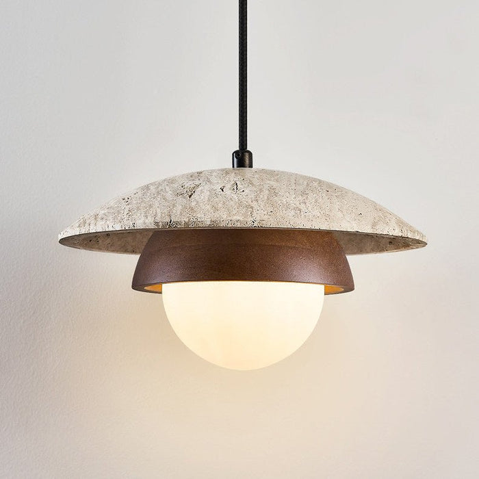 Milo Travertine Pendant Light - Simprolos
